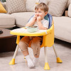 Infantes 4 in 1 Baby High Chair Foldable With Adjustable Legs Feeding Tray - Blue