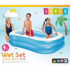 Intex Swim Center Family Swimming Pool White Blue (80