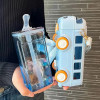 Kids Bus Shape Shaped Drinking Sipper Bottle 500 ML