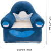 Kids Sweet Plush Couch Sofa Seat Dark Blue