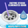(Pack of 12) Sink and Bathroom Drain Cleaning Sticks