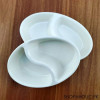 2 Sections Melamine Pickle Sauces Dish
