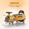 Ride-On Train Auto Walker Fun for Little Ones Yellow