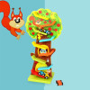 Squirrel Taxiway Wooden Car Race Track