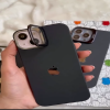 iPhone All Model Cover-Premium Acrylic Invisible Kickstand Case With Lens Protector With Shine Logo