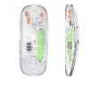 Transparent Wireless + Bluetooth Dual-Mode Rechargeable Mouse
