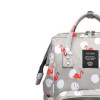 Water Proof Travel Diaper Bag Pack Flamingo Grey