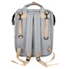 4 In 1 Waterproof Travel Diaper Backpack & Changing Bed Grey