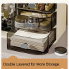 Multi-Compartment Cosmetic Organizer With Drawers
