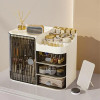 Multi-Compartment Cosmetic Organizer With Drawers