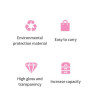 Transparent Acrylic Cotton Swab Box with Lid