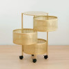 The Golden Edition Premium Metal Trolley by Hamzastore.pk