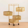 The Golden Edition Premium Metal Trolley by Hamzastore.pk