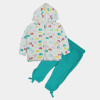 Pack Of Premium Winter White Suit Hoodie + Trouser Set - MN 2820
