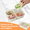 Premium acrylic airtight multi portion box