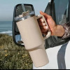 1200ml Tumbler with Handle Straw