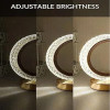 Multi Color Chargeable Crystal Touch Lamp (Ring Shape)