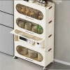 Multi-functional and Foldable Plastic Storage Cabinet Rack for Kitchens, Living Rooms, and Bedrooms