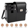 Leather Crossbody Bag   with Cup Holder / Tumbler Compartment
