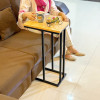 Wooden C Table And Side Table by Metallics Home