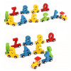 Wooden Digital Model Train 0 - 9 Number Blocks Train