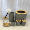 Premium Grey 6 Pcs Bathroom Accessories Set – Modern Minimalist Style