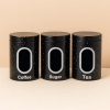 HausRoland Modern Speckled Container Set - Black