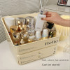 Exquisite Cosmetic Organizer with Dual Shelves and Brushes Holder