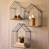 Hut Style Wall Shelf - Three Grills Style