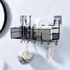 Wall shelf with hooks / Meshed wall shelf