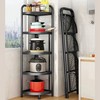 Foldable Corner Shelf with Tripod Base