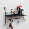 Nordic Style Wall Shelf With Hooks