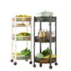 Three-Tier Foldable Kitchen Trolley