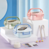 SnackPals Lunch Keeper - Kids Lunch Box with Reusable Spoon & Fork