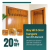 (Set of 3) Over the Door Hangers - Combo Deals by Metallics Home