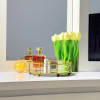 Classy Golden Vanity Display with Mirror by Hamzastore.pk
