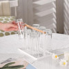 Premium Glass Stand with Wooden Handle without Tray by Metallics Home