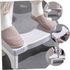 Adult Toilet Step Stool with Non-Slip Footrest - Comfortable Bathroom Accessory, Durable Plastic