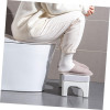Adult Toilet Step Stool with Non-Slip Footrest - Comfortable Bathroom Accessory, Durable Plastic