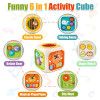 6 in 1 Activity Cube Box With Piano And Drum For Toddlers