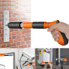 Concrete Nail Gun Kit with Free Nails,5 Speed Adjustable Manual Steel Nail Gun - Built in Air Nailer for Red Brick Walls,Concrete Walls