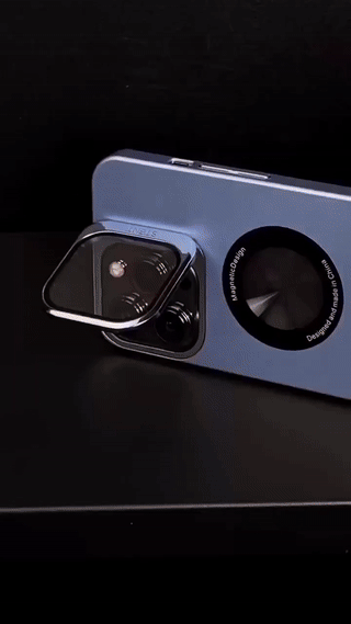 Premium Acrylic Invisible Kickstand Case With Lens Protector