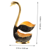 1 Set Swan Dessert Spoon Holder