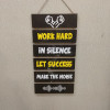 Work hard for success - motivational 6 step hanging - wall decoration quotes