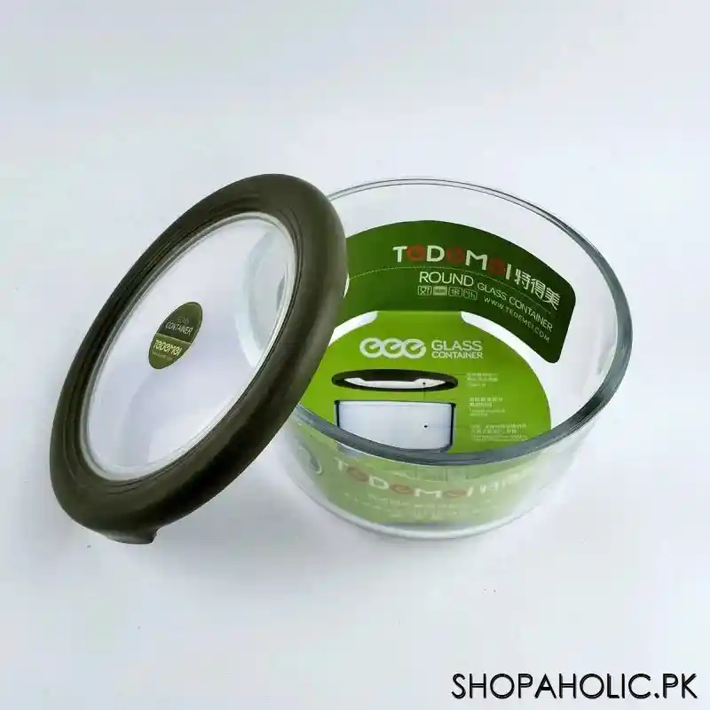Tedemei Round Glass Container with Lid
