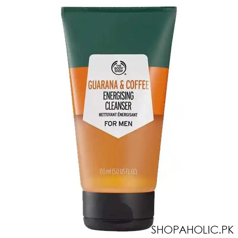 The Body Shop Men Guarana & Coffee Energising Cleanser, For Men, 150ml