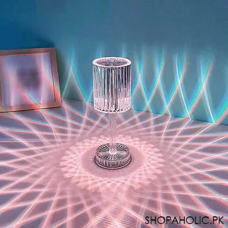 Touching Control Crystal Diamond Table Lamp
