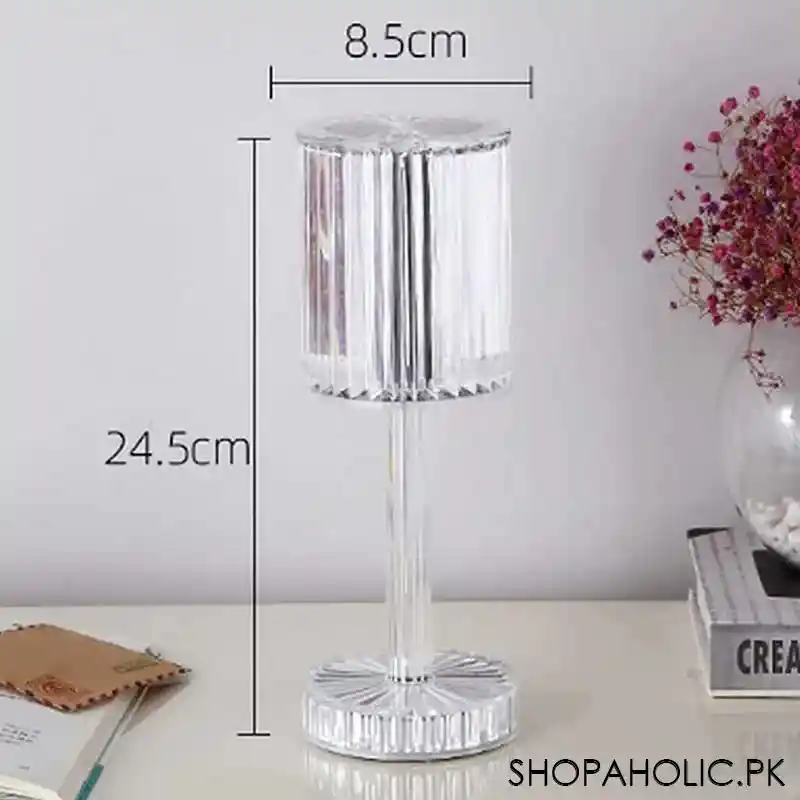 Touching Control Crystal Diamond Table Lamp