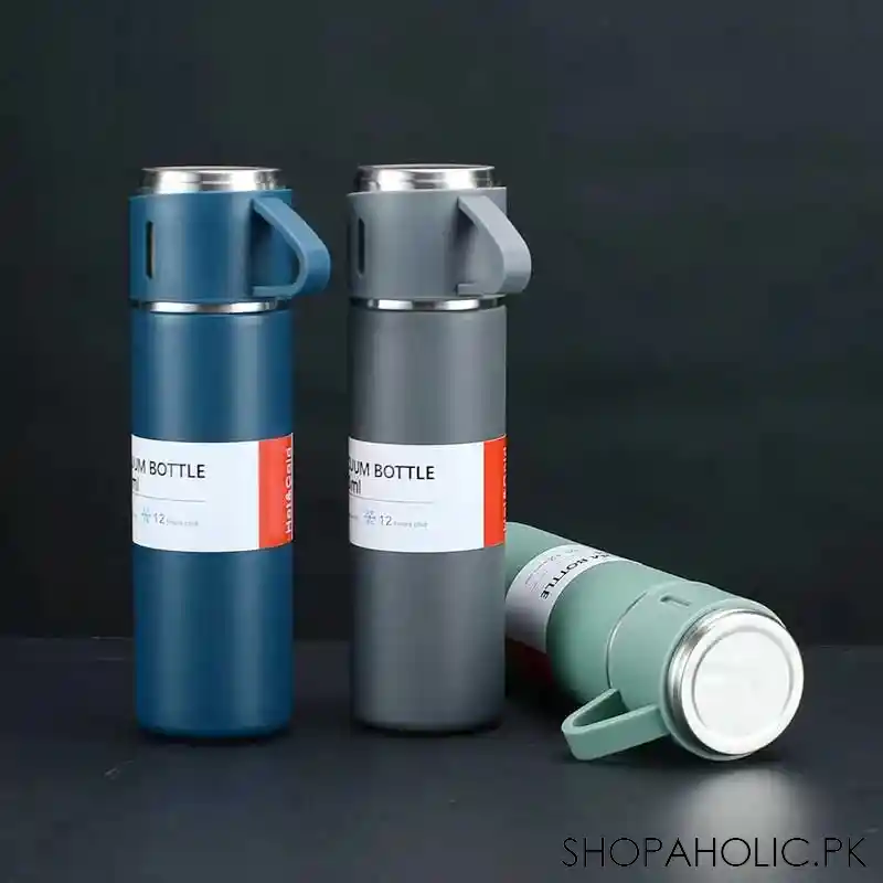 Vacuum Flask Set Stainless Steel Drinking Metal Water Bottle Gift High Quality Vacuum Flask Bottle - 500ml