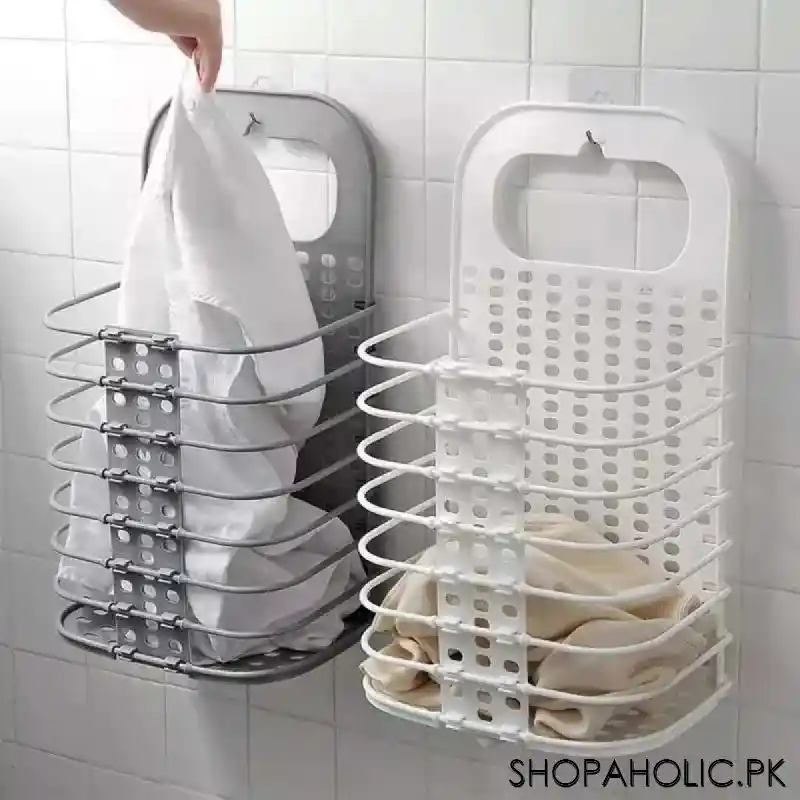 Wall Hanging Foldable Multifunctional Laundry Storage Basket